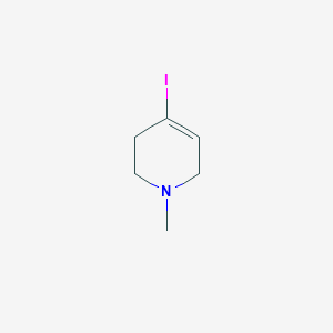 molecular formula C6H10IN B13443003 4-Iodo-1-methyl-1,2,3,6-tetrahydropyridine 