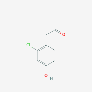 molecular formula C9H9ClO2 B13443025 1-(2-Chloro-4-hydroxyphenyl)propan-2-one 