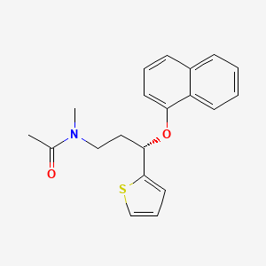 molecular formula C20H21NO2S B13443054 N-(Acetyl) Duloxetine 