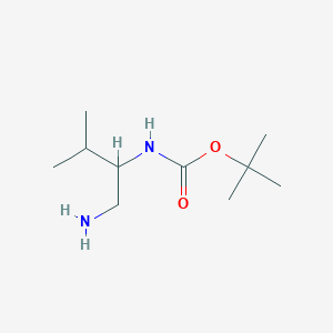 molecular formula C10H22N2O2 B1344307 2-(Boc-amino)-3-methylbutylamine CAS No. 871235-24-4