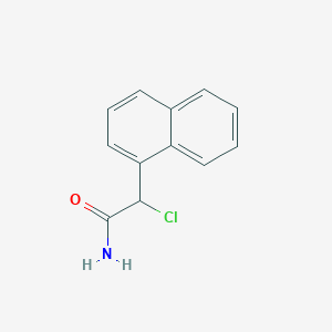 molecular formula C12H10ClNO B13443083 alpha-Chloro-1-naphthaleneacetamide 