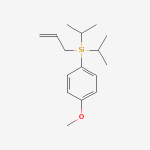 molecular formula C16H26OSi B1344309 Allyl(diisopropyl)(4-methoxyphenyl)silane CAS No. 216107-40-3