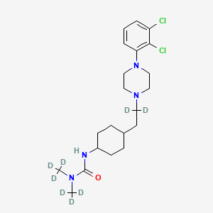 molecular formula C21H32Cl2N4O B13443099 Cariprazine-d8 
