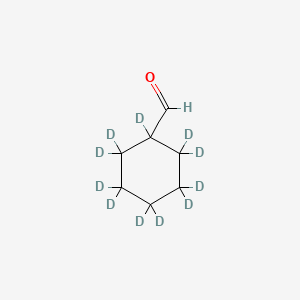 molecular formula C7H12O B13443105 Cyclohexanecarboxaldehyde-d11 