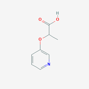molecular formula C8H9NO3 B1344313 2-(Pyridin-3-yloxy)propanoic acid CAS No. 347186-55-4