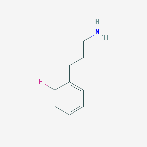 molecular formula C9H12FN B1344314 3-(2-Fluorophenyl)propan-1-amine CAS No. 91319-62-9