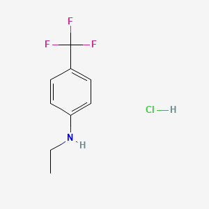molecular formula C9H11ClF3N B13443211 N-Ethyl-4-(trifluoromethyl)aniline Hydrochloride 