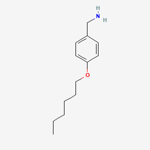 molecular formula C13H21NO B1344322 4-Hexyloxybenzylamine CAS No. 4950-91-8