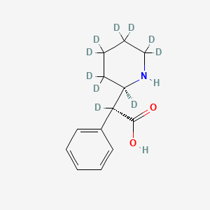 molecular formula C13H17NO2 B13443231 D-erythro-Ritalinic acid-d10 