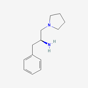 molecular formula C13H20N2 B1344328 (S)-2-Phenyl-1-pyrrolidin-1-ylmethyl-ethylamine CAS No. 200267-75-0