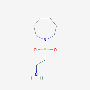 molecular formula C8H18N2O2S B1344332 2-(Azepan-1-ylsulfonyl)ethanamine CAS No. 926211-37-2