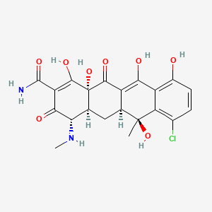 molecular formula C21H21ClN2O8 B13443379 Chloro Octahydro Dioxo-2-naphthacenecarboxamide 