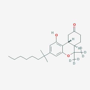 molecular formula C24H36O3 B13443380 Nabilone-d6 