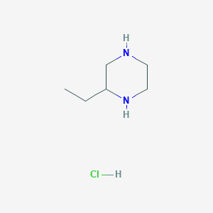 molecular formula C6H15ClN2 B1344339 2-Ethyl piperazine hydrochloride CAS No. 259808-09-8