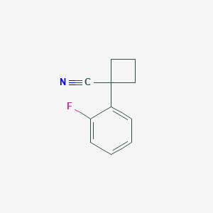 1-(2-Fluorophenyl)cyclobutane-1-carbonitrile