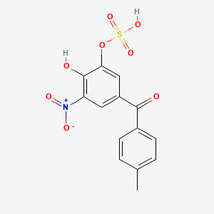 molecular formula C14H11NO8S B13443459 Tolcapone Sulfate 