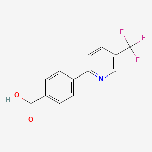 4-[5-(Trifluoromethyl)pyridin-2-yl]benzoic acid