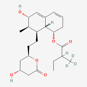 molecular formula C23H34O6 B13443567 3alpha-Hydroxy Pravastatin Lactone-d3 