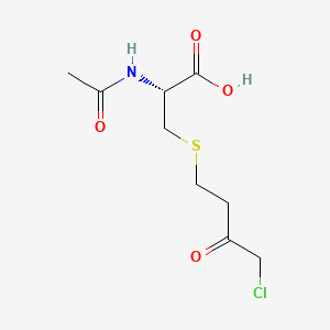 molecular formula C9H14ClNO4S B13443583 N-Acetyl-S-(4-chloro-3-oxobutyl)-L-cysteine 
