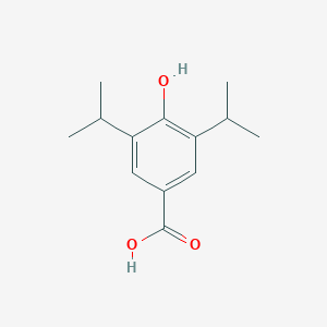 molecular formula C13H18O3 B134436 4-羟基-3,5-二异丙基苯甲酸 CAS No. 13423-73-9