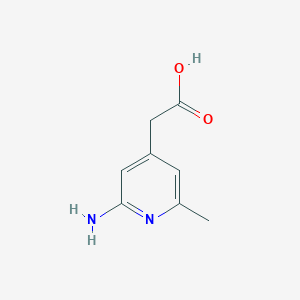 molecular formula C8H10N2O2 B13443628 (2-Amino-6-methylpyridin-4-YL)acetic acid 