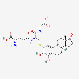 molecular formula C28H37N3O9S B13443645 4-Hydroxyestrone-2-glutathione 