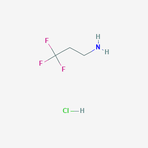 molecular formula C3H7ClF3N B1344367 3,3,3-Trifluoropropan-1-amine hydrochloride CAS No. 2968-33-4
