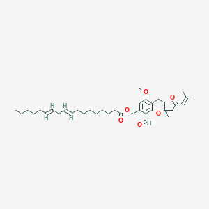 molecular formula C37H54O6 B13443670 Hericenone H CAS No. 141973-37-7