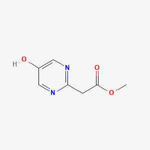 molecular formula C7H8N2O3 B1344370 甲基2-(5-羟基嘧啶-2-基)乙酸酯 CAS No. 948594-77-2