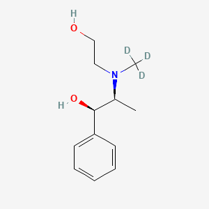 molecular formula C12H19NO2 B13443707 N-(2-Hydroxyethyl) Pseudoephedrine-d3 