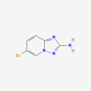 molecular formula C6H5BrN4 B1344371 6-Bromo-[1,2,4]triazolo[1,5-a]pyridin-2-amine CAS No. 947248-68-2