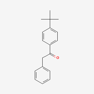 molecular formula C18H20O B13443719 Ethanone, 1-[4-(1,1-dimethylethyl)phenyl]-2-phenyl- CAS No. 121149-70-0
