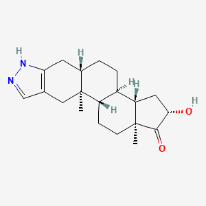 molecular formula C20H28N2O2 B13443729 16beta-Hydroxyprostanozol 