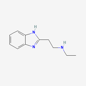 molecular formula C11H15N3 B1344374 N-[2-(1H-Benzimidazol-2-YL)ethyl]-N-ethylamine CAS No. 5528-14-3