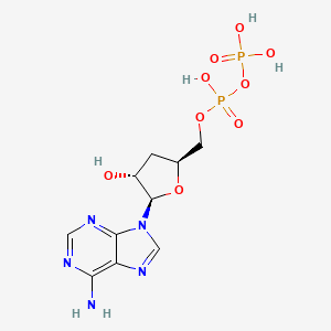 molecular formula C10H15N5O9P2 B13443750 3'-Deoxyadenosine 5'-diphosphate CAS No. 13052-95-4