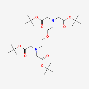 molecular formula C28H52N2O9 B13443829 Tetra t-butylacetoxy Bis(2-aminoethyl) Ether N,N,N',N'-Tetraacetic Acid 