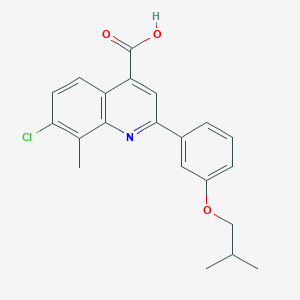 7-Chloro-2-(3-isobutoxyphenyl)-8-methylquinoline-4-carboxylic acid