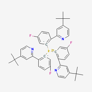 molecular formula C45H45F3IrN3 B13443923 4-tert-butyl-2-(4-fluorobenzene-6-id-1-yl)pyridine;iridium(3+) 