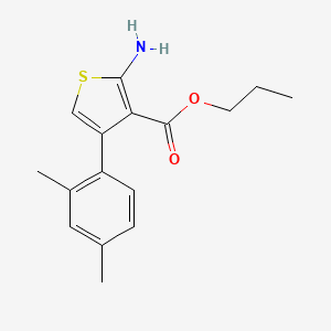 Propyl 2-amino-4-(2,4-dimethylphenyl)thiophene-3-carboxylate