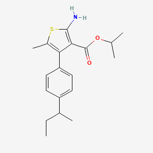 Isopropyl 2-amino-4-(4-sec-butylphenyl)-5-methylthiophene-3-carboxylate