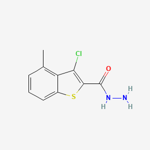 3-Chloro-4-methyl-1-benzothiophene-2-carbohydrazide