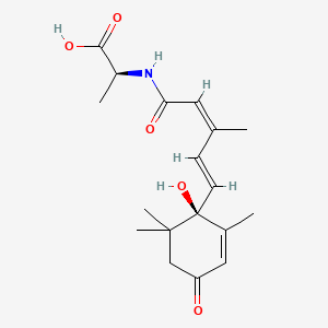 molecular formula C18H25NO5 B13444010 (+)-cis,trans-Abscisic Acid-L-alanine 