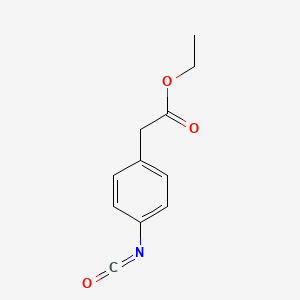molecular formula C11H11NO3 B1344402 Ethyl (4-isocyanatophenyl)acetate CAS No. 827629-60-7