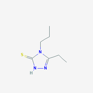 molecular formula C7H13N3S B1344405 5-ethyl-4-propyl-4H-1,2,4-triazole-3-thiol CAS No. 869941-85-5