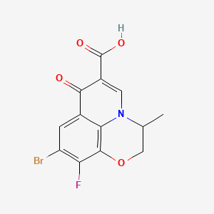 molecular formula C13H9BrFNO4 B13444067 9-Bromo-10-fluoro Ofloxacin 