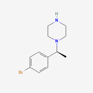 molecular formula C12H17BrN2 B13444069 (S)-1-(1-(4-Bromophenyl)ethyl)piperazine 