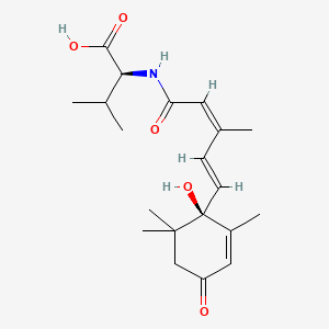 molecular formula C20H29NO5 B13444098 (+)-cis,trans-Abscisic Acid-L-valine 