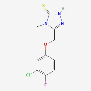 5-[(3-chloro-4-fluorophenoxy)methyl]-4-methyl-4H-1,2,4-triazole-3-thiol