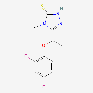 5-[1-(2,4-difluorophenoxy)ethyl]-4-methyl-4H-1,2,4-triazole-3-thiol