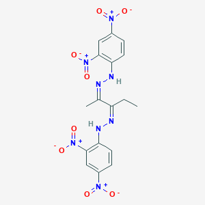 molecular formula C17H16N8O8 B13444142 N-[(Z)-[(3Z)-3-[(2,4-dinitrophenyl)hydrazinylidene]pentan-2-ylidene]amino]-2,4-dinitroaniline 